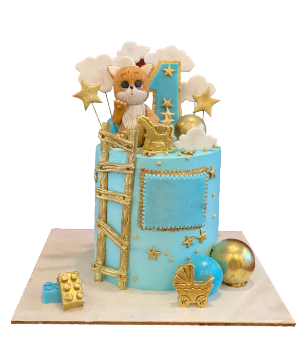Cloud with Teddy Theme Cake